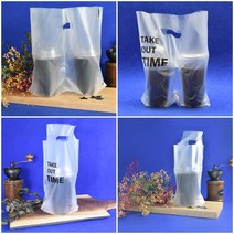보름달비닐 커피비닐캐리어 인쇄 무지- 200매 12종, 무지2구(32oz/35*32+4)