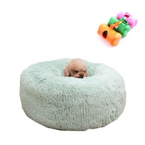 강아지 고양이 도넛방석 - 대형견 도넛 쿠션 + 배변통, 09.민트 + 배변통