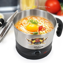 라면끓이는용기 불없이 라면 전기냄비 멀티 다용도 자동 포터 포토 포트 햇반데우기, 1.5L