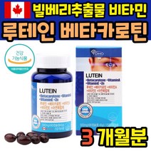 캐나다 루테인 베타카로틴 비타민A 비타민E 아연 인증 빌베리 캡슐 아이 미니 추출물 캐나다 50대 60대