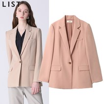 리스트 리스트 뮤즈 백 슬릿 원버튼 재킷