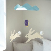 폼폼 토끼 모빌 DIY