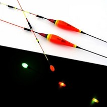 사은품 이화요수 천리안 은하수 민물 전자찌 (3점등), 적색 - 길이 60cm-부력 4.8g