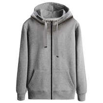 듀클라이 DUC-797 M~4XL 봄/가을 간절기 빅사이즈 자수 하이넥 후드집업