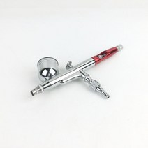 미니 스프레이건 페인트 분사기 도장 페인트칠 에어브러쉬, 레드 0.3mm + 1개