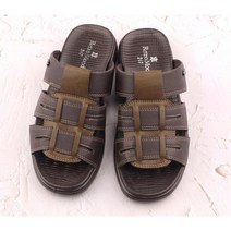 녹산신발 더블쿠션 글래디 에이터 스트랩 가죽 슬리퍼 Z-41181