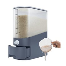 U-miss 26.5 Lbs 라지 Sealed 라이스 디스펜서 시리얼 드라이 푸드 스토리지 Containers 계량컵 BPA-Free Household 키친 Pantry Organ