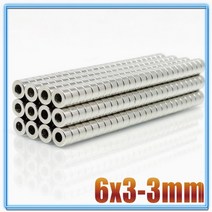 102050100500pcs 6x3mm 구멍 3mm n35 초강력 영구 자석 라운드 네오디뮴 접시형 링 자석 희토류 자석 63-3, 6x3hole3(500개)