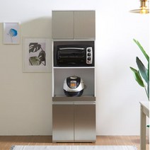 냉장고형 전자렌지장 레인지대 밥통장 밥솥선반 가전거치대, 상품선택, 메탈릭그레이