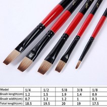 서예붓 세트 황모필 민화붓 고급 5pcs 페인팅 아트 다기능 더블 컬러 나일론 머리 나무 손잡이 페인트 브러쉬 공급 수채화 페인트 펜 그리기, 레벨 피크, 협력사