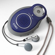 COBY CX-8 BLU AM/FM 라디오 내장 스피커 및 이어폰 (제조사 단종)