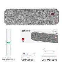 슬림 무선 프린터 휴대용 A4 Inkless 미니 문서 열전 사 사진 Bluetooth IOS Android PC 지원 PDF 용지 Impresoras Papeles 159557, 01 Standard Set