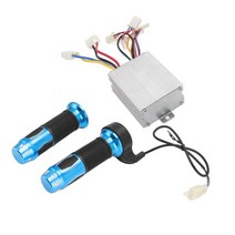 전동스쿠터 스로틀 소형전기차 DC12V 500W 브러시 모터 속도 컨트롤러 컨트롤 박스 전기 바이크 오토바이 자전거 세발 스쿠터용 그립 포함