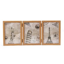 3단 5x7 장식 양면 프레임 접이식 액자 프로필 인테리어 포토테이블 신혼부부 이미지사진 셀카 웨딩