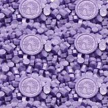 왁스 씰 비즈 400개 실버 씰링 왁스 비즈 왁스 씰 스탬프 결혼 초대장 선물 포장 레터 씰링용 팔각형 왁스 비즈 씰링 (실버), Pearl Purple