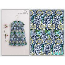 Explosion 9 District Morris 시리즈 오리지널 디지털 인쇄면 수제 20 평직 패브릭 패치 워크 코튼, F.너비 1.1 미터