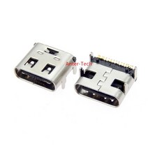 10pcs 마이크로 USB-3.1 SMD 16P 유형-c 여성 커넥터 소켓 DIP4 Hd 전송 인터페이스 스마트 폰 엔드 플러그 충전
