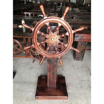 카페 모형 조타기 장식 거실 모빌 방향키 인테리어, 65cm