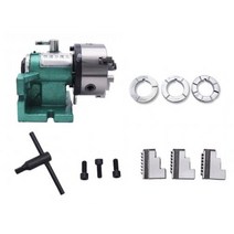 밀링 드릴링머신 밀링머신5인치 간단한 빠른 밀링 머신 분할 헤드 범용 드릴링 수직 및 수평 인덱서 척 벤, 02 with 125MM chuck, with 125MM chuck