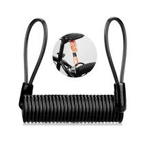 분실방지 유럽여행 소매치기 자전거 핸드폰 소지품 가방 도난방지 스프링줄, 블랙