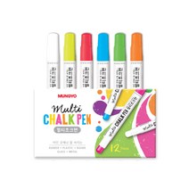 도도네 유리보드 마카 멀티 초크펜 6색 색상선택, 초크_화이트