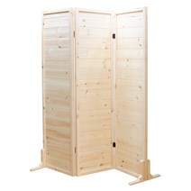 아이베란다 레드파인 3단 접이식 원목파티션, 3단접이식 파티션_1500x1200mm(지지대별도)