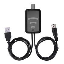 실내 디지털 HDTV 안테나 증폭기 TV 부스터 500 마일 반경 USB VHF UHF 키트 위성 접시 신호 수신기 공중, 01 as shown