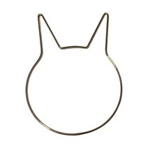 고양이 동물 모양의 마크라메 공예 포수 철고 다이 바람 차임 매달려 장식 액세서리를위한 꿈 포수 금속 후프 불규칙 구름 엘크, 토끼 머리