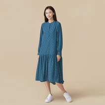 [JAJU/자주]버튼업 패턴 롱 원피스