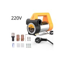 무료 배달 전기 오일 펌프 AC 220V DC 12V24V 디젤 등유 전송 자체 프라이밍 506080LMin 연료 디스펜서 한 턴 양극 및 음극 순방향 역방향 이중 전원 공, CHINA, CN