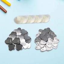 버튼프레스 100 세트 공백 단추 기장 기계를 만드는 명확한 마일 라 금속, 한개옵션0