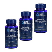 라이프익스텐션 셀레늄 Se메틸 L셀레노시스테인 200mcg 90정X3 베지캡슐 Selenium