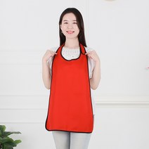 클린유니폼 식당 손님 손님용 앞치마 4컬러, 벨크로형-레드