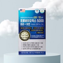 미국 프롤린 모유 유산균 멀티코팅 락토바실러스 가세리 루테리 람노서스, 프로바이오틱스5000 프리+아연 60캡슐×2개