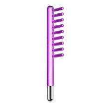 고주파 마사지기 바디 얼굴 DARSONVAL- 버섯 전극 노즐 부착 튜브 보라색 빛 스킨 케어 장치 1개, 02 Argon comb Tube