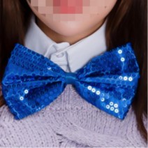 반짝이 리본타이 중 양면블루 행사 신랑 웨딩 레스토랑 남자 돌잔치 나비