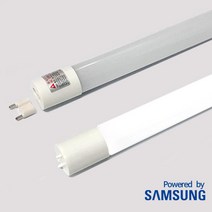 led 형광등 T8 AC 직관형광램프 슬림직갓 노출1등 세트 10W 주광색 600mm 삼성칩