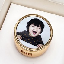 포토 메탈 차량용방향제 사진 송풍구 주문제작 커스텀, 블랙체리, 골드, 1개