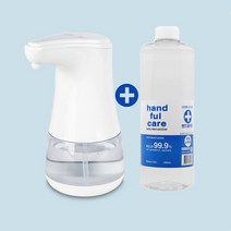 터치 없는! 자동분사 손소독기 + 대용량 손소독제(1000mL) 세트