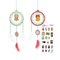 레디코 드림캐쳐 만들기 DIY 키트 크리스마스 드림캐처 재료 크리스마스 벽장식 세트 트리 오너먼트 눈꽃 꾸미기, 눈꽃(사은품증정)