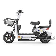 전기 이륜차 가성비 출퇴근용 2인용 배달용 오토바이, 약 65km  14A 노란색 48V 12아