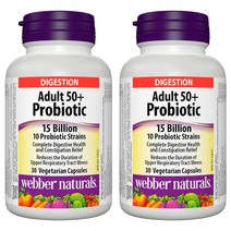 웨버내추럴 50세이상 프로바이오틱스 150억 Webber Naturals Probiotic Adult 50+ 30캡슐 2팩