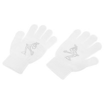 STK 프로 피겨 스케이트 장갑 마술 스트레치 보호 글러브 12종옵션, 화이트 사람