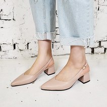 구두모모 이코즈 v쉐입 슬링백 펌프스 (5cm)