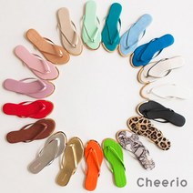 Cheerio 사계절진행 금장 플립플랍 쪼리 슬리퍼 17color