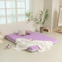 더릭스홈 9존 토퍼 매트리스 라벤더 6cm Q (퀸)