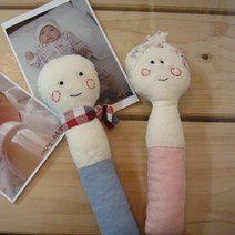 날아라미쎄스깡 아기딸랑이 애착인형 만들기 패키지 18cm 솜포함, 여자