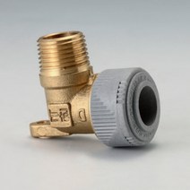 새롬 CM고정엘보 15x1/2-1P PB배관 황동연결구 부속, 1개