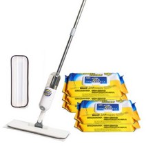 시리우스 스프레이 밀대청소기 + 벨크로패드 + 요고다 3중 바닥청소포 100p, 3세트