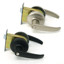 현관문손잡이 두꺼운 방화문 전용 45~70mm 철문 손잡이 편심 겸용, 문두께 55~70mm, 1. 그레이, 1개